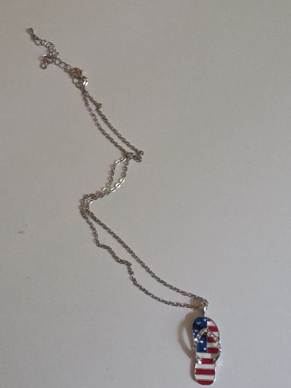 American Flag Flip-flop Necklace